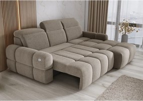 Narożnik MATEO S Wolnostojący Prawostronny Tkanina Memphis 05 kolor Kamelowy WERSAL