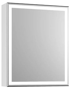 Szafka łazienkowa z lustrem NEO 52 cm biały połysk z oświetleniem LED KROFAM