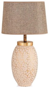 Lampa stołowa 1xE27/40W/230V beżowy/złoty