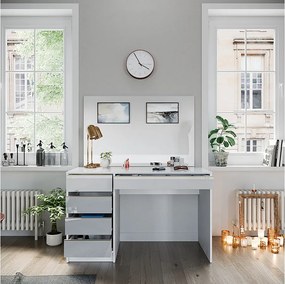 Toaletka biały/złoty 120x55x75 sherry