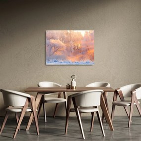 Obraz na szkle - Mroźny świt (70x50 cm)
