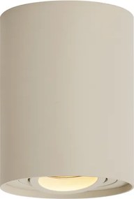 Zestaw 4 nowoczesnych reflektorów natynkowych beżowych GU10 50 mm, obrotowych i odchylanych - Rondoo Up