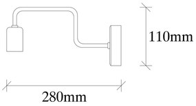 Czarny metalowy kinkiet Opviq lights Isidora