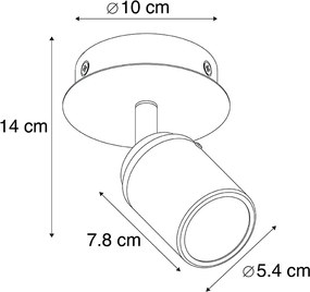 Nowoczesny reflektor łazienkowy stalowy IP44 - Ducha