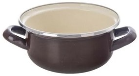 Orion Emaliowany rondel z rantem Brown, 1 l, 1 l