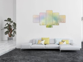 Obraz - Malowana łąka 2 (125x70 cm)
