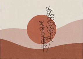 Obraz na szkle - Boho leaves N⁰1 (70x50 cm)