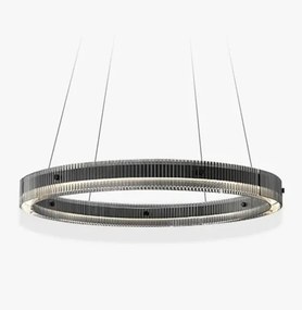 Black Ring 60 - czarny okrągły żyrandol, lampa wisząca ring LED