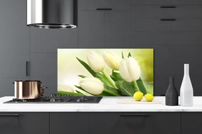 Szkło do Kuchni na Ścianę Wiosenny Bukiet Tulipanów
