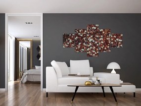 Obraz kwiatu niezapominajki (125x70 cm)