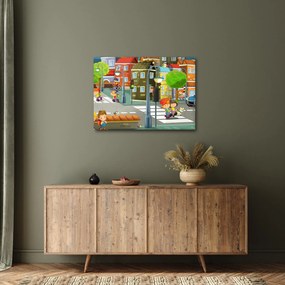 Obraz - Dziecięce miasteczko (70x50 cm)