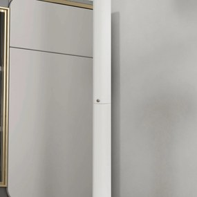 HOMCOM Okrągły stolik barowy biały stół kuchenny do salonu i jadalni stalowy Ø60 x 102 cm | Aosom PL