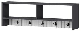 Wieszak ścienny Sarandon Anthracite White
