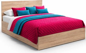 Podwójne Łóżko Z Materacem Dąb Sonoma 160X200 B4-S35