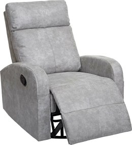 Fotel telewizyjny MCW-A54 Premium, tkanina/tekstylia jasnoszary