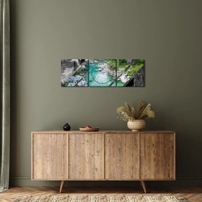 Obraz - Dzika przyroda (z zegarem) (90x30 cm)