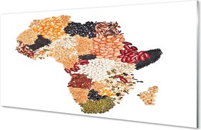 Szklany Panel Mapa Świata z Przyprawami