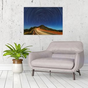 Obraz obracających się gwiazd (70x50 cm)