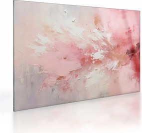 Obraz na szkle - Różowa abstrakcja (70x50 cm)