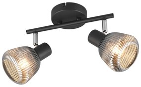 Czarna lampa punktowa ø 10 cm Tarifa – Trio