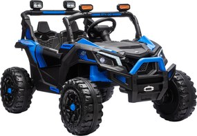 AIYAPLAY Elektryczne auto dla dzieci 24V 2-osobowe UTV z baterią litową, pilot 2,4 GHz, 2 x 120W silniki, softstart | Aosom PL