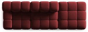 Czerwona aksamitna sofa 282 cm Bellis – Micadoni Home