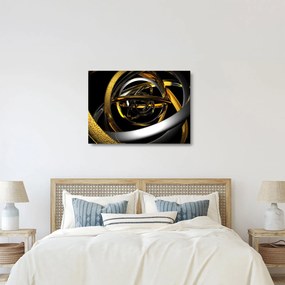 Obraz na szkle nowoczesnej abstrakcji (70x50 cm)
