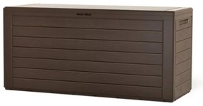 Prosperplast Pojemnik do przechowywania WOODEBOX, 280L, 120x46x57cm, ciemny brąz