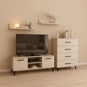 Zestaw mebli RTV w kolorze kaszmir F3-S25