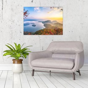 Obraz - Jezioro Bled (70x50 cm)