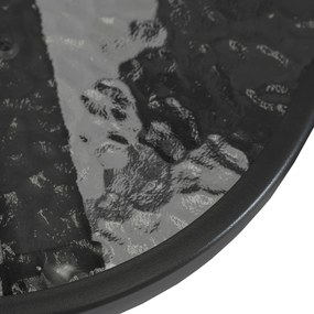 Zestaw Mebli Ogrodowych NEBRASKA Szary 6 Krzeseł Stół Tarasowy Parasol Nowoczesny