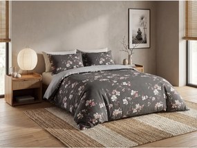 PrzytulneMieszkanie.pl PrzytulneMieszkanie.pl Pościel flanelowa BLOSSOM szara Rozmiar pościeli: 70 x 90 cm | 140 x 200 cm