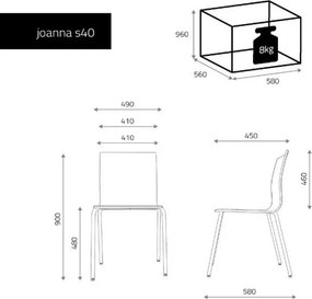 Krzesło sklejkowe Joanna J01 S40