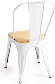 Zestaw 4 Krzese Torix z Naturalnego Drewna