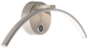 Nowoczesna lampa ścienna ze stali, w tym LED ze ściemniaczem dotykowym - Arch