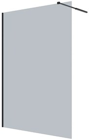 Ścianka prysznicowa MALIKA - 140x200 cm - Szare szkło