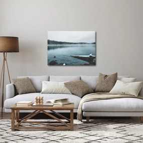Obraz - lodowe nordyckie jezioro (70x50 cm)