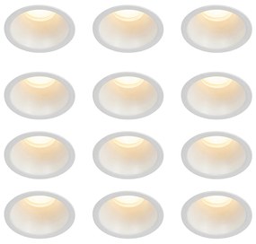 Zestaw 12 białych opraw LED GU10 35 mm IP44 - Dept Nowoczesny Oswietlenie wewnetrzne