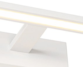 Lampa ścienna biała 62 cm z wbudowanym LED IP44 - JerreDesignerski Oswietlenie wewnetrzne