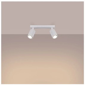 Biała lampa sufitowa 6,5x30 cm Gleam – Nice Lamps
