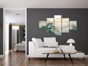 Obraz - 3D abstrakcja morza (125x70 cm)