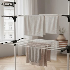 Pionowa suszarka na pranie z miejscem na wieszaki, 160 cm, ALTO