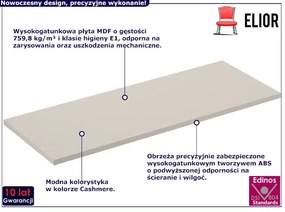 Beżowy blat do szafek łazienkowych 120 cm - Edar 5X