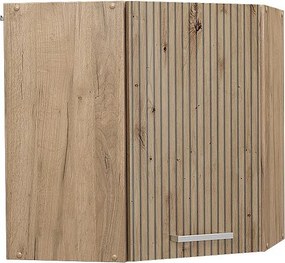 Szafka wisząca narożna dąb rzemieślniczy 57x34.1x60 r-line