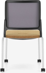 Krzesło konferencyjne na nogach Xilium Frame Chair 4L Mesh oparcie z siatki