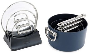 Garnki z pokrywką i powłoką ceramiczną odpowiednie na indukcję zestaw 3 szt. Space – Joseph Joseph