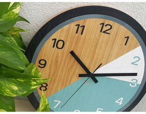 Zegar ścienny nowoczesny z cichym mechanizmem do salonu sypialni okrągły