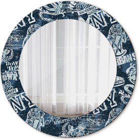 Lustro dekoracyjne okrągłe Kolaż ny