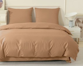 PrzytulneMieszkanie.pl PrzytulneMieszkanie.pl Pościel z mikrofibry LANTA brązowa Rozmiar pościeli: 2 szt 70 x 90 cm | 200 x 220 cm