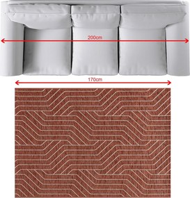 Dywan Velvet beige/rust 120x170cm
